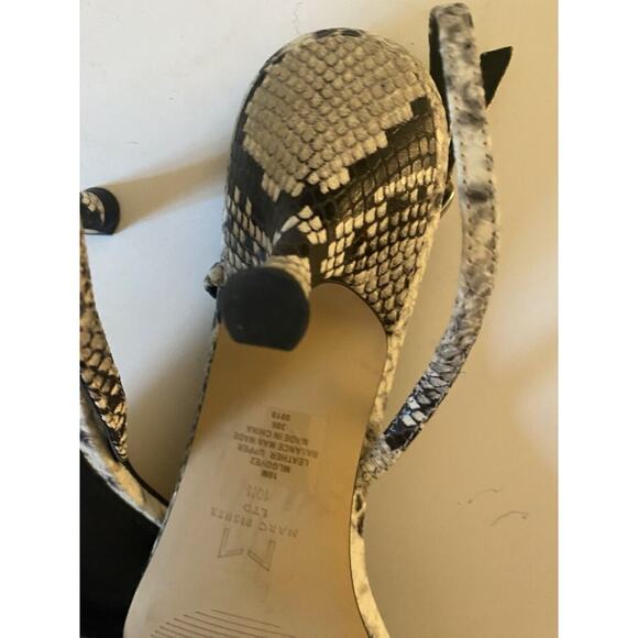 Marc Fisher LTD Womens Gove 2 Leather Snake Print Dress Sandals Size 10m - Picture 6 of 6
